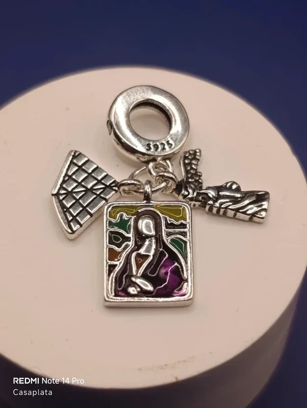 S925 Silver Charm "Louvre, Mona Lisa" 415 – photo 2